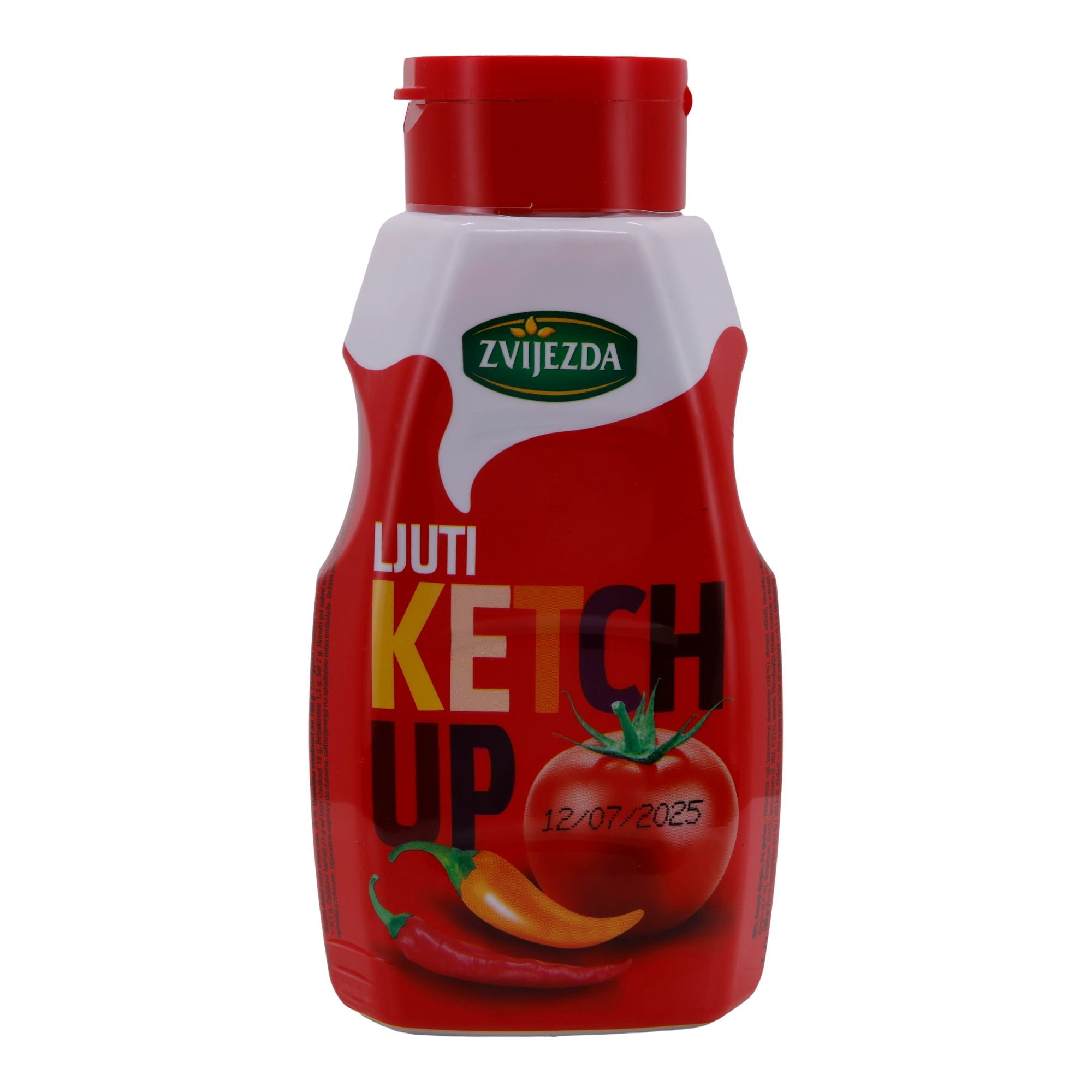 Ketchup Zvijezda | Ljuti | Scharfer Geschmack, glutenfrei | 500g ZVIJEZDA